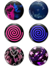 可爱图案徽章胸针、女士翻领别针、别针胸针、背包吊坠、时尚配饰、送给朋友、家人、老师、同学的有趣礼物