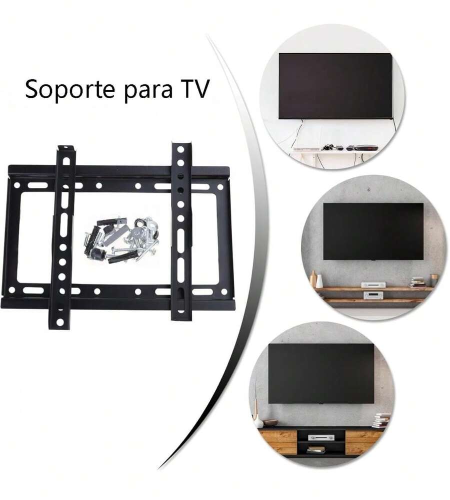 Soporte de pared para TV de 14 a 42 pulgadas - Negro - Ver 1