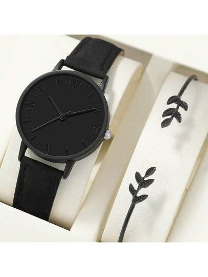 Jhui 1pc able Minimalist Horloge Twig Bracelet (No Box)