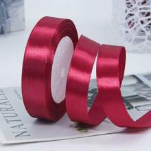 Rainbow Ribbon Solid Series 10 Colors Double Sided Satin Ribbon Used For Gift Packaging, Happy Birthday Party Decoration, Wedding Decoration, And Bouquet Decoration