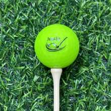 Balles de golf personnalisées, balles de golf personnalisables 3/6/9 pièces, personnalisez avec votre texte, 2 options de couleur, balles de golf haute visibilité à cœur en caoutchouc de haute qualité, cadeau inoubliable pour les golfeurs, idéal pour la Fête des Pères, remise des diplômes