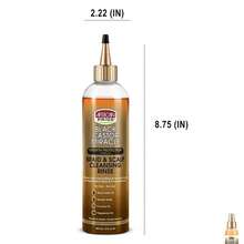 African Pride Black Castor Miracle Braid &Amp; Scalp Cleansing Rinse - Removes Hair Build Up &Amp; Soothes Scalp, No Frizz, Contains Black Castor Oil, Micellar Water, Coconut Oil, Peppermint Oil, 12 Oz - 12 Fl Oz (Pack Of 3) - View 8