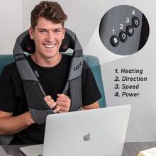 Shiatsu Neck And Back Massager With Heat Deep Tissue 3D Kneading Pillow For Muscle Pain Relief Shoulder Foot Leg Full Body Massage Portable For Home Office And Car - 肉凍 - 查看 7