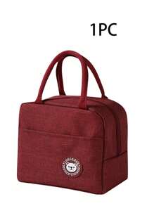 Lunch Bag,Bento Tote Bag,Waterproof And Oil-Proof Worker's Lunch Bag,Bear Lady Lunch Bag,Portable Insulated Bag,Waterproof And Oil-Proof Worker's Lunch Bag,Reusable Lunch Bag,Can Be Used For Outing,Work Etc., Back To School, Outdoor Carrying Bag