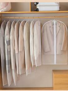 1/5 pezzi (4 misure disponibili) Buste portaabiti richiudibili con cerniera, custodia per abiti, borsa di stoccaggio a prova di polvere e impermeabile per cappotti, giacche, camera da letto, bagno, camera universitaria