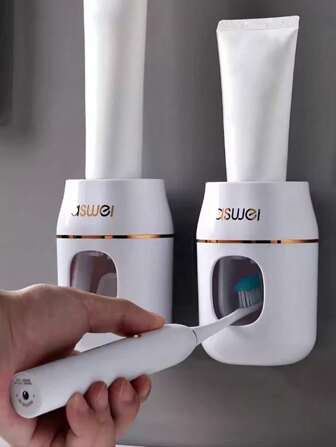 Automatic Toothpaste Squeezer & Holder - 1pc Space-Saving Bathroom Organizer, Easy Refills, No Waste!