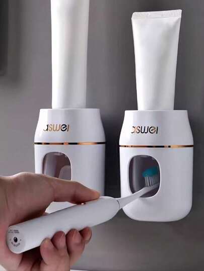 Automatic Toothpaste Squeezer & Holder - 1pc Space-Saving Bathroom Organizer, Easy Refills, No Waste!