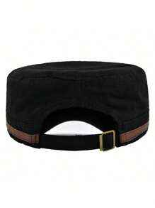 1 pièce Casquette de baseball unisexe couleur unie avec motif lettre, casquette snapback polyester polyvalente pour les activités de plein air et le port quotidien