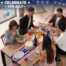 July 4th Decor - Patriotic Flag With Starry Sky | Fall Decor - Items For Independence Day Celebrations - Accessories For July 4th Interior And Exterior Decorations