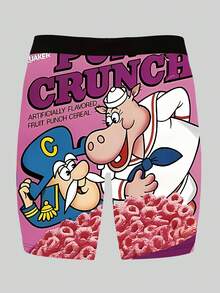 DOKER 6条装男士新款加长平角短裤，个性印花图案，柔软亲肤，速干透气，弹力面料，定位数码印花，男士拳击短裤，时尚休闲，适合运动、居家骑行等 - 彩色 - 查看 5