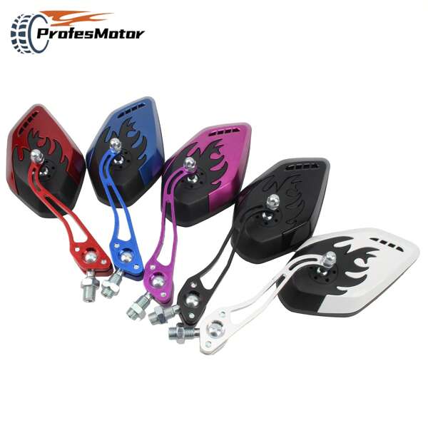 Universal Motorcycle Adjustable Rearview Mirror Motorbike Bike Handlebar Rear View Mirrors Motorbike Modification Parts 8MM 10MM,Motorbike, Motocross, Motorcycle Accessories, Pit Bike Accessories