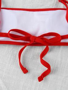 性感女士比基尼套装欧美风夏季2025可爱泳衣女游泳衣沙滩装度假比基尼两件套