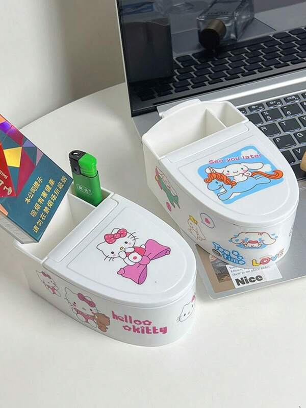Sanrio Posacenere da parete Sanrio, portacenere creativo da toilette, decorazione per la casa, carino per bagno e soggiorno, antizanzare con coperchio, regalo originale