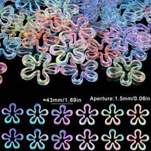 10 hạt Acrylic UV hình hoa cúc lớn 43mm nhiều màu, thích hợp làm đồ trang sức thủ công DIY, phụ kiện, phụ kiện tóc, giày dép, quần áo, bút hạt cườm - tự làm lấy - Xem 2