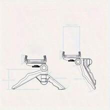 360° Rotating Smartphone Tripod Stand - Expandable Selfie Stick - Universally Compatible, All-Round Adjustable Mount For Seamless Photography & Video