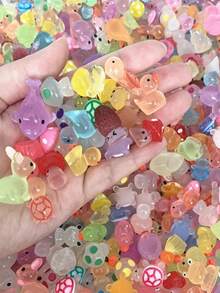 Mixed Diy Resin Trinkets, Random Full English Blind Bags, Holiday Party Desktop Decoration Gift Accessories, Bedroom Desktop Ornaments, Creative Resin Jewelry Ornaments, Birthday Gifts, Holiday Party Trinkets, Mixed Method Ornaments, Party Party Supplies - Multicolor - View 3