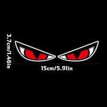 反光眼纹乙烯基汽车贴纸 - 适用于汽车、摩托车、自行车、踏板车和头盔的反光猫眼贴花 | 耐用 PVC 贴纸，驾驶时使用的反光警告贴花 - 均碼 - 查看 11