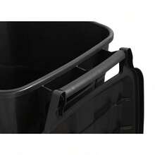 45 Gallon Wheeled Heavy-Duty Trash Can – Commercial/Outdoor Use, Locking Lid & Weather-Resistant Design, Durable Plastic Bin For Construction/Yard Waste - 1 - 查看 5