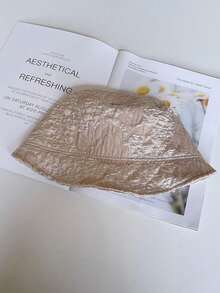 1 Pc Thin Pleated Bucket Hat For Women And Girls. Ideal For Summer Street Photography, It Serves As A Sunscreen And Sunshade Hat, Also A Bucket Hat For Ladies. - Multicolor - View 7