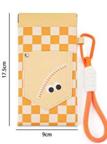 1pc Women's Eyeglasses Case, With Colorful Strap - Portable Eyewear Storage Pouch, Suitable For Mother's Day & Birthday Gift, Daily Accessory, Sunglasses Holder | Fashionable Eyeglass Case | Soft Silicone Box Travel Essentials Travel Accessories Travel Bag Vacation Holiday Back To School School Stuff Sunglasses Women