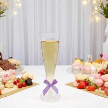 25/10/5 pièces Tasse haute de 155ml, en matière plastique, réutilisable, convient pour les boissons froides, les boissons chaudes, les desserts, les jus, le thé noir, etc. Convient pour les mariages, les anniversaires, la Saint-Valentin, Halloween, Noël et toutes sortes d'événements festifs