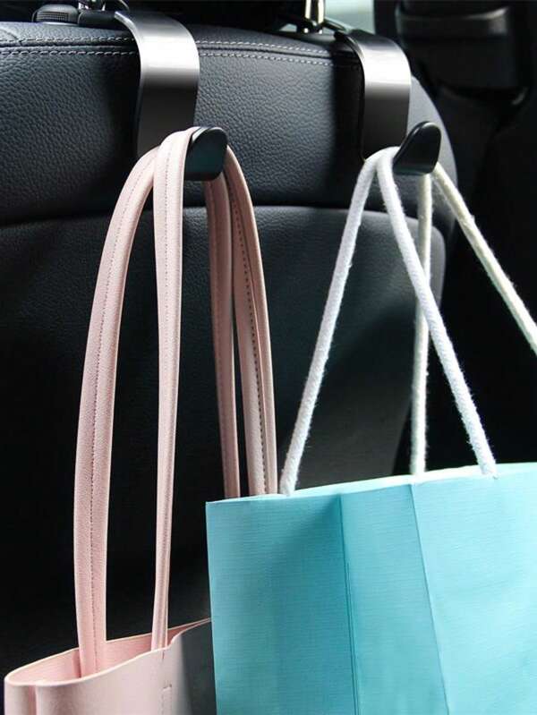 5pcs Multipurpose Hidden Car Seat Back Hooks, Creative Car Interior Accessories For Women Storage Organizer Travel Essentials Gift Back To School