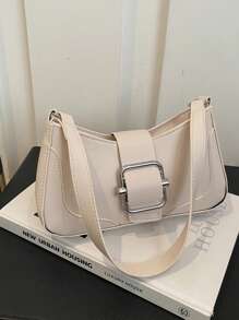 Bolso bandolera, bolso de estilo vintage tipo baguette, práctico para uso diario, puede sostener cartera y teléfono, ligero y conveniente