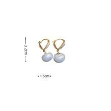 1 Paar Luxus-Perlen-Herz-Ohrstecker für Frauen, Nischendesign, elegant, neue Modeohrring
