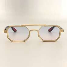1 Unisex metallische geometrische Rahmen kleine/mittlere Mode Dekorative Lässig Brille