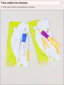 1 قطعة/2 قطعة/4 قطع إبرة تطريز DIY قابلة للضبط الطول مع 3 أطوال مختلفة لرؤوس الإبر