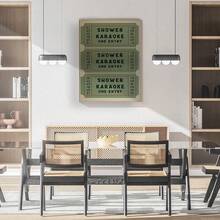 1 Pc Canvas Painting,Shower, Karaoke, Entry Tickets, Framed Poster, Chair,Wood Framed Painting (1) Thickness 2.5 Cm/ 1 Inch-Home Decoration For All Occasions,Ideal New Year, Valentine's Day,Thanksgiving,Easter,Christmas Gift,Room Decoration Aesthetic,Wall Decoration Art,Perfect Gift,Autumn And Winter Wall Decoration,Living Room Decoration, Bedroom Decoration, Kitchen Decoration, Entry Decoration, Bathroom Decoration, Direct Wall Painting, High Quality Wall Painting Poster,Modern Home Decoration Stretched And Framed Ready To Hang - 黑色 - 查看 10