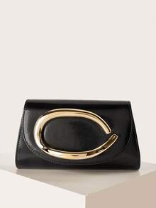 闪亮、耀眼、奢华、迷人、优雅、精致的大号女士手拿包、晚宴包、派对手提包，配有可拆卸链条肩带，适合婚礼、派对、舞会等场合，采用天鹅绒材质，时尚优雅，适合女孩、女士、大学生、年轻职业女性和上班族。 - 黑色 - 查看 2