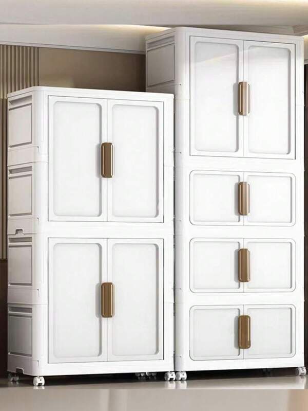 Armario plegable para bebé sin instalación de 5/4/3/2/1 niveles, organizador de caja para alimentos y juguetes del hogar, armario multinivel para niños