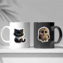 50pcs Realistic Cartoon Animal Stickers, PVC Glossy Self-Adhesive Decals, Suitable For Decorating Cups, Luggage, Skateboards, Guitars, Tablets, Phones, Notebooks, Stationery, Planner For Adults And Teenagers, School Supplies,Back To School