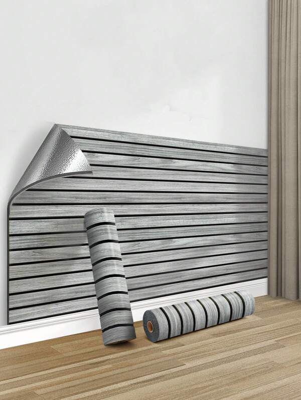 1 Roll 3D Wood Grain Imitation Wall Panel, Self-Adhesive Vinyl Wallpaper Roll, Suitable For Walls And Ceilings, Easy To Peel And Stick Wall Stickers, Living Room, Dining Room, Office, Bedroom Decoration