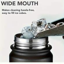 30 Oz Pink Stainless Steel Vacuum Insulated Water Bottle, Sweat-Proof Wide Mouth Cup With Handle, Leak-Proof For Travel, Gym, Hiking, Camping - Black/Red/Pink, Portable Design, Durable Construction, Reusable, Exclusive For Outdoor Lovers - 粉色 - 查看 3