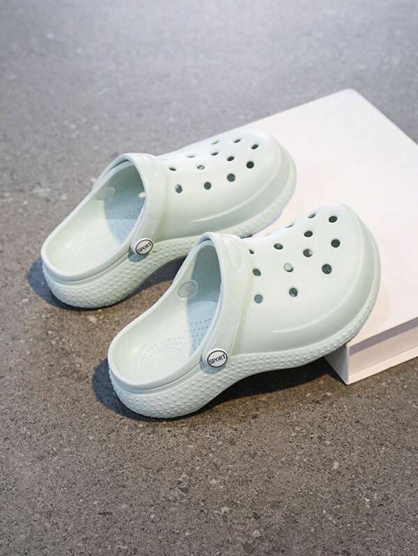 Summer Kids Breathable Thick Soft Comfortable Hollow Slides, Indoor & Outdoor Wear Closed-Toe Slippers