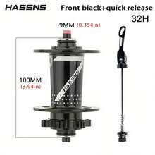 HASSNS PRO7 Bicycle Hub Mtb Cube 32 Furos 12v Ratchet, Mountain Bike Freehub 32H Cube 120Sound 6 Pawls Hub Freehub - Black - View 9