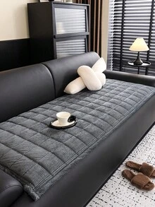 1pc All Season Sofa Cushion Cover, Non-Slip, Modern, Washable, Quilted, Luxury Sofa Seat Pad