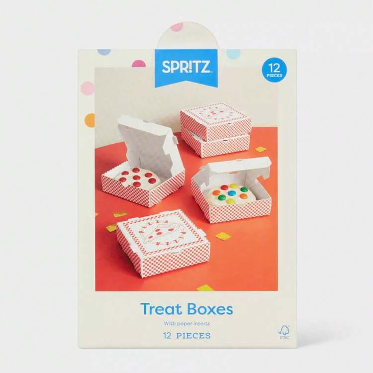 Pizza Box Shaped Treat Box 6ct - Spritz | SHEIN USA