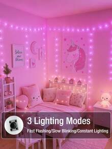 10pcs LED String Lights, 40inch LED Lights String, Warm Blue Color LED Fairy Lights, Battery Operated Pink Fairy Lights For Indoor Outdoor Decoration, Wedding Party Bedroom Patio, Valentine's Day - Pink - View 4