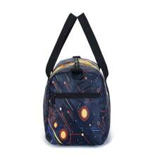 Bolsa de viaje para niños, bolsa de lona con diseño de dinosaurio para niños y niñas, bolso de fin de semana, bolsa de pijamada, bolsa de gimnasia o baile, regalo