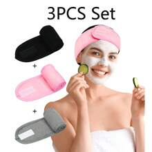 1pc Women Simple Headband With Magic Paste, Adjustable Size, Solid Color, Suitable For Makeup, Face Wash, Yoga, Sports, Spa And Bathroom,Gym,Hair Accessories,Turban Headband, Hairband Fall Winter Hair Band For Vacation Outfits Woman Elegant Scarf