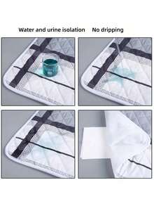 可重复使用防漏月经垫，防水可洗床垫保护垫，适用于女性经期、尿失禁、尿床，成人及老年人均可使用 - 彩色 - 查看 3