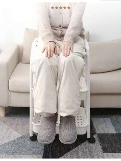 Snack Storage Rack, Large Capacity Dormitory Storage, Home Floor Standing, Movable Bedside, Cream Wind Multi-Layer Trolley, School Supplies,Back To School