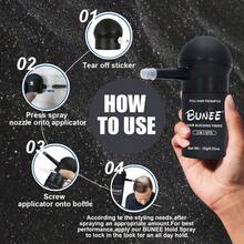 BUNEE 15g Fiber Powder + Spray Head Combo Set - Convenient Physical Hair Volumizing, Styling Hair Density Treatment - Multicolor - View 5