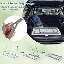 Lifezeal 4 Foot Ice Cooler Folding Table Outdoor Portable Ice Bin Table With Large Sink - trắng - Xem 8