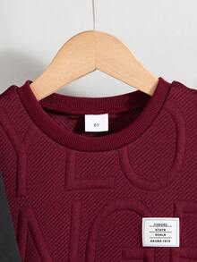 2pcs/Set Boys Daily Casual Outings Solid Color Small Logo Design Regular Fit Round Neck Short Sleeve T-Shirt And Shorts Set, Includes Hanging Bag, Boys Shorts Set For Summer