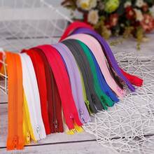 20pcs/50pcs/100pcs Mixed Color 7.08-Inch Nylon Zipper, Suitable For Sewing, Clothing And Wallet Repair - Closed Pocket Zippers