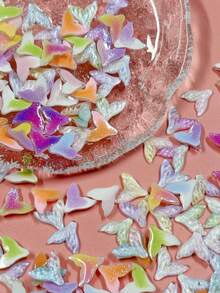 40-85 件/包 3D 树脂银河渐变美人鱼尾巴，珠宝美甲配件，适用于 DIY、手机壳、手工工艺品、珠宝制作、美甲装饰